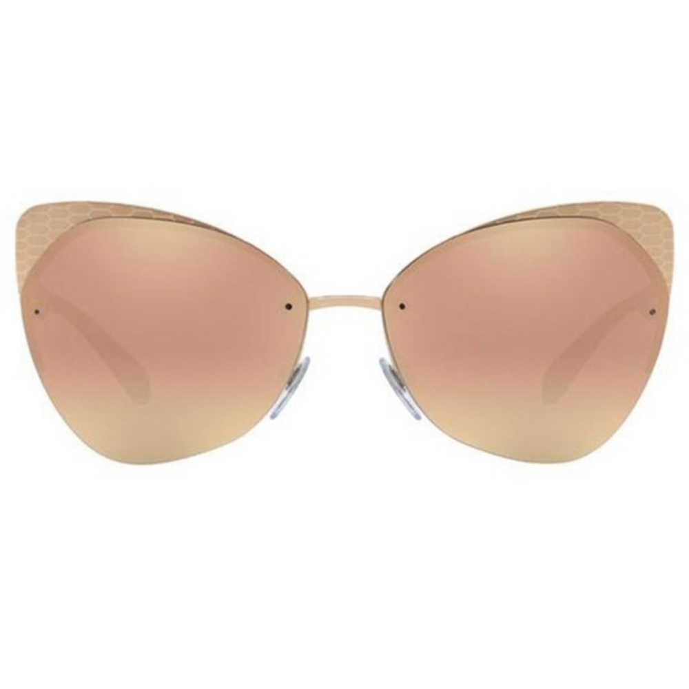 Bvlgari Sunglasses Pink Rose Gold Mirrored Lens - Picture 2 of 4